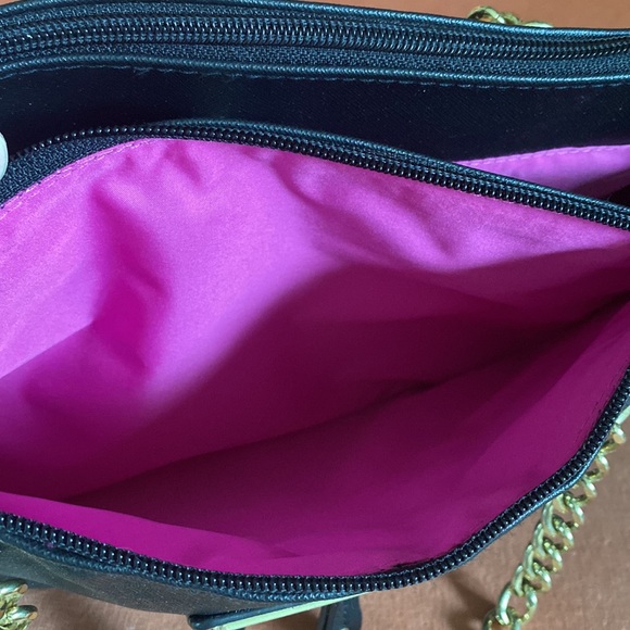 Nicole by Nicole Miller handbag. NWOT in black saffiano-type finish. - Picture 9 of 11